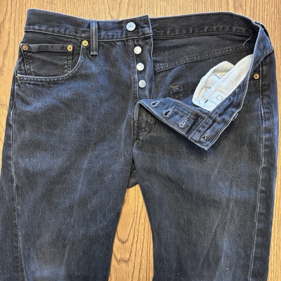 Levi's Other - Levi's 501 Original‎ Fit Button Fly Jeans Men's 33x32 Dark Wash Made in Poland